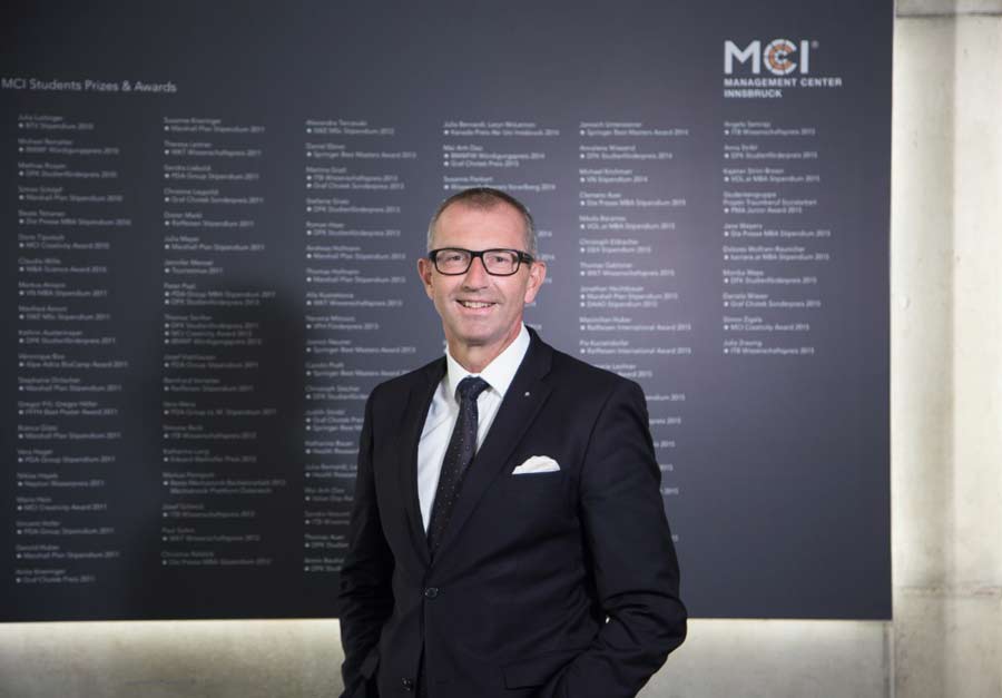 MCI-Rektor Andreas Altmann. Foto: Lukas Schmied
