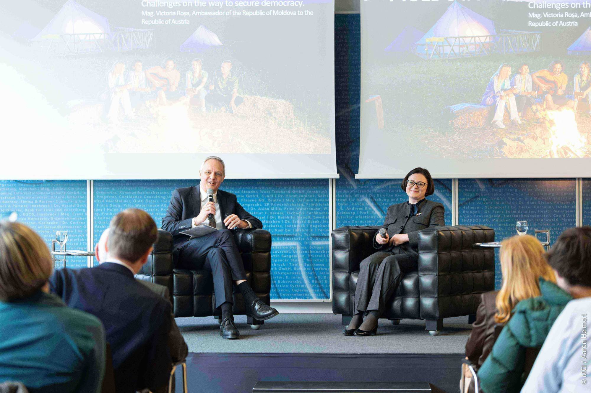 H.E. Victoria Roșa, Ambassador of the Republic of Moldova to Austria at MCI (c) MCI Heimerl