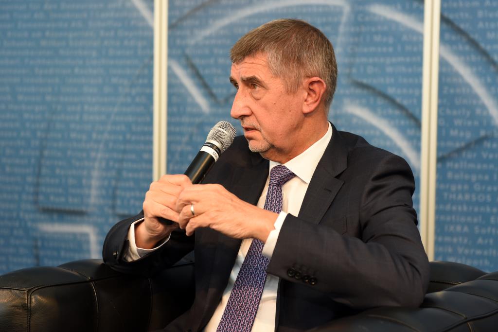 H.E. Andrej Babiš during the panel discussion 
