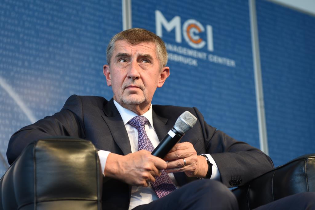 H.E. Andrej Babiš listens attentively