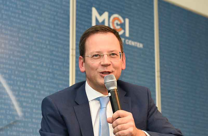 Mag. Klaus Kumpfmüller at the panel discussion