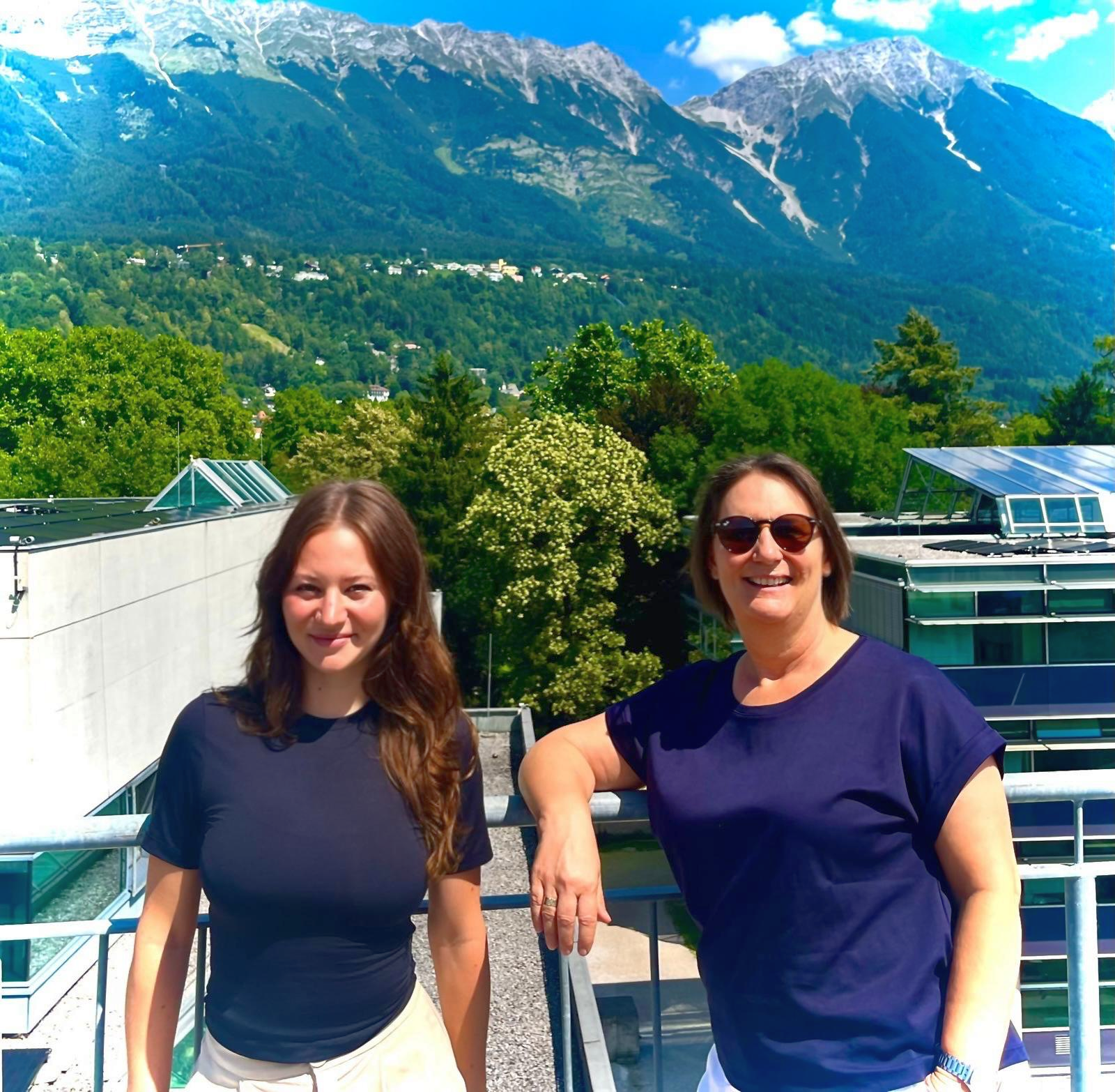 <p>Laura Feith González und Christina Lienhart, MCI Department Soziale Arbeit </p>