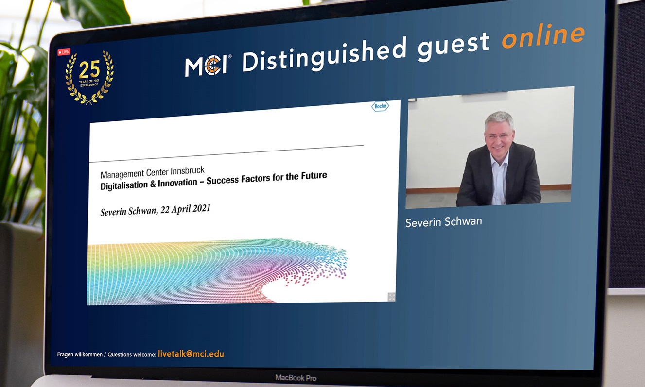 Severin Schwan, CEO der Roche Group, über Digitalisierung & Innovation als Erfolgsfaktoren für die Zukunft. Foto: MCI
