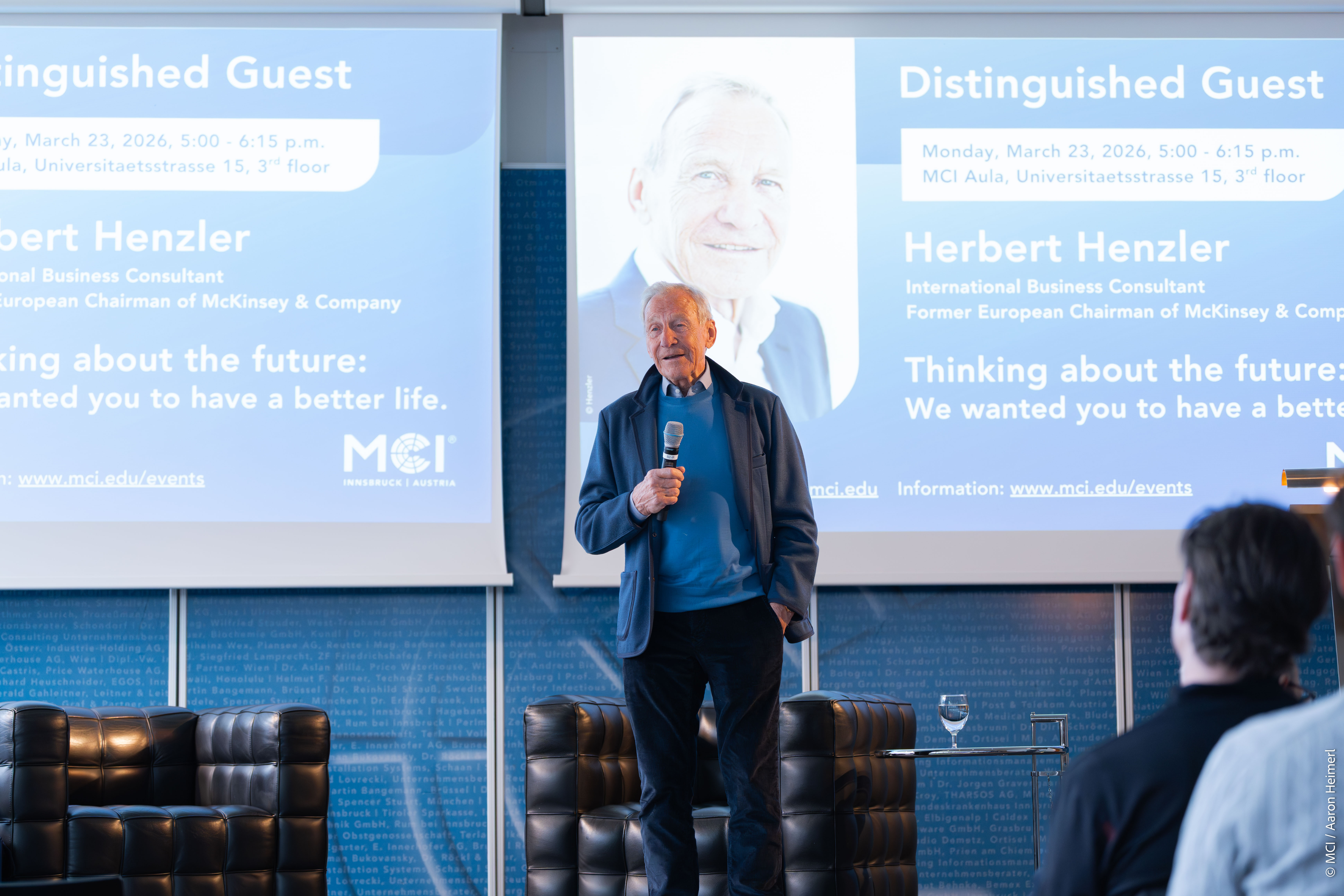 Thinking about the future: Herbert Henzler zu Gast am MCI