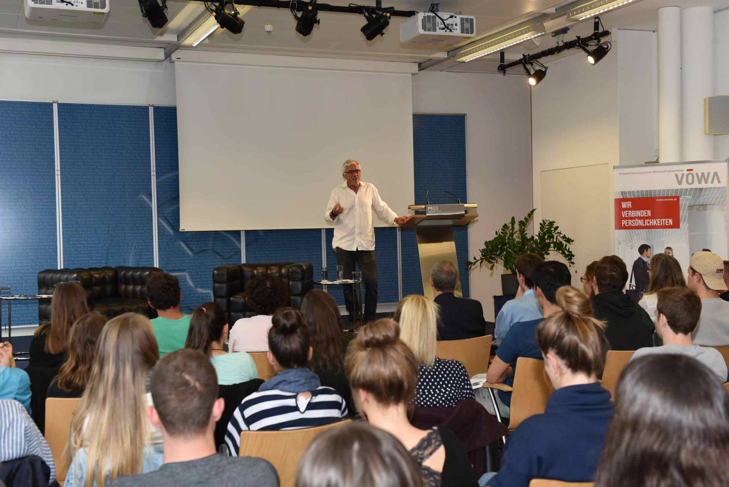 Charly Kleissner during his speech.