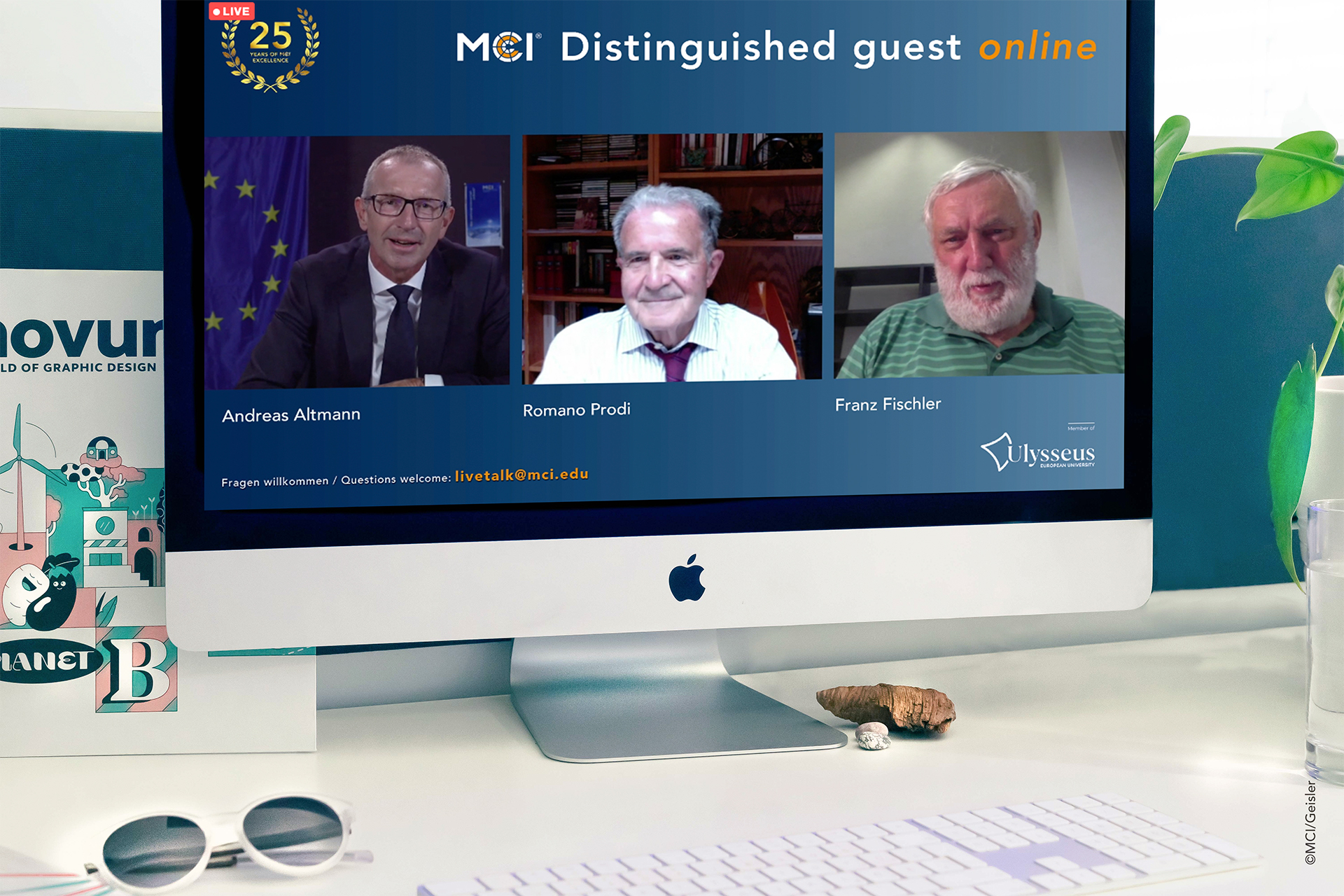 MCI-Livetalk mit Romano Prodi, ehemaliger Ministerpräsident von Italien & ehemaliger Präsident der Europäischen Kommission. Foto: MCI