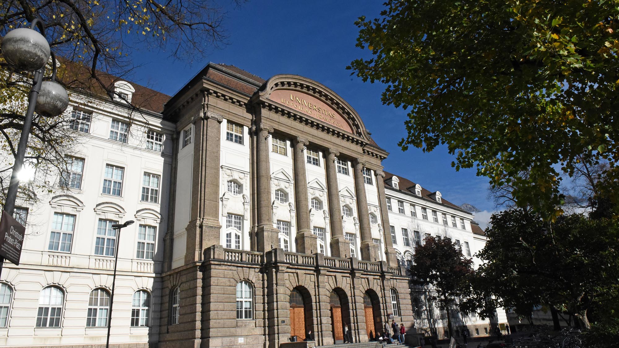 The building of the Leopold Franzens University Innsbruck