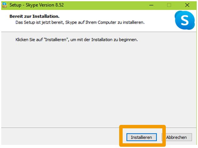 Installieren Skype