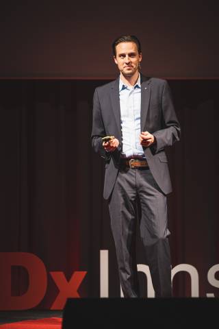<p>Keynote of MCI Professor Johannes Siebert, ©JohannesRadlwimmer</p>