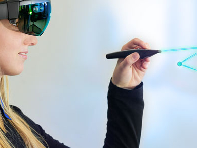 The Holo-Stylus revolutionizes the interaction and creation in virtual space. Phototo: Holo-Light. 