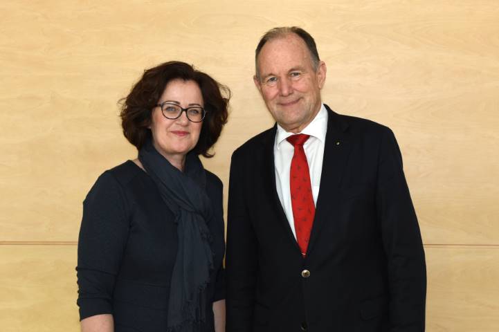 Claudia Mössenlechner, Associate Head, and Franz Pegger, Head of the Academic Council. Photo: MCI