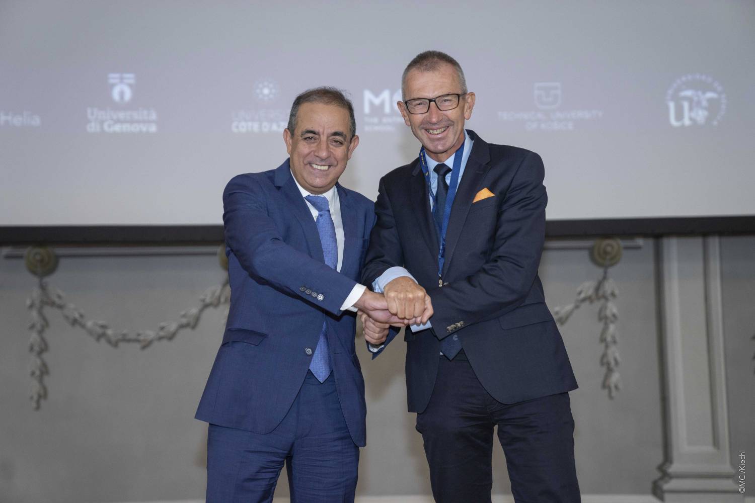 Rector of the University of Seville Miguel Angel Castro Arroyo and Rector of MCI Andreas Altmann. ©MCI_Kiechl
