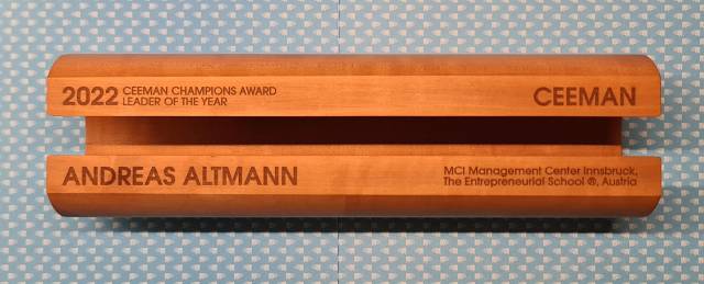 CEEMAN Champion Award ©CEEMAN