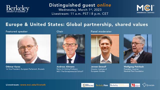 Europe & United States: Global partnership, shared values. 01. März 2023, 20:00 Uhr MEZ