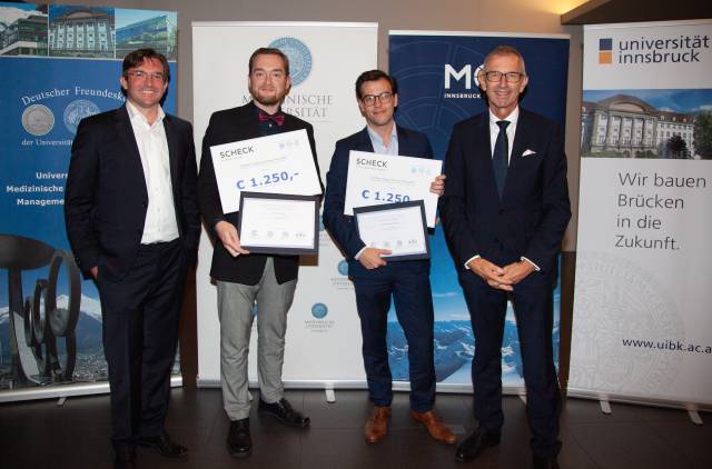 V.l.n.r.: Markus Walzl, Moritz Dauber, Paul Maximilian Nickisch, Andreas Altmann ©Frischauf Bild
