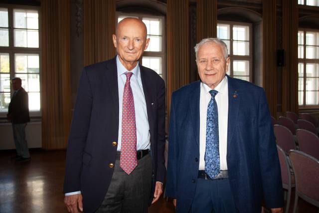 Michael Prinz von und zu Liechtenstein (links) mit Friedrich Schneider (rechts) © Frischauf Bild