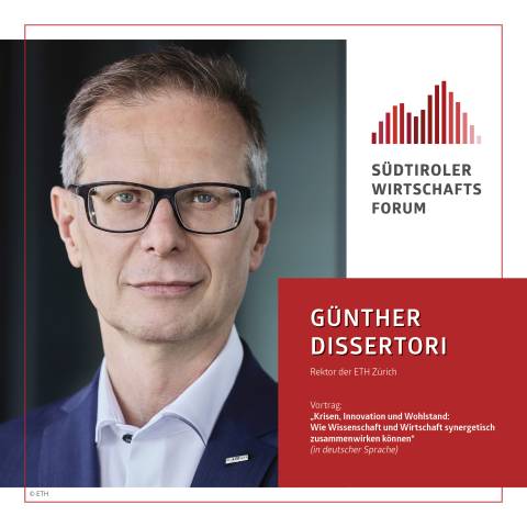 Günther Dissertori | Rektor der ETH Zürich | Mitglied von Südstern ©ETH