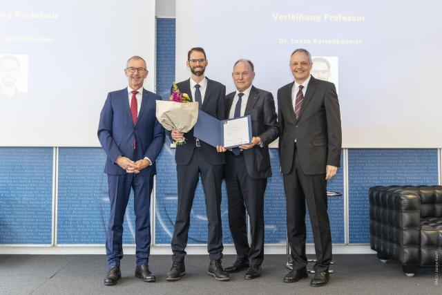 Lukas Kerschbaumer during his inaugural lecture ©MCI / Janine Kiechl