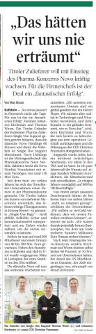TT-Artikel vom 16. Mai 2024, S. 18 ©Tiroler Tageszeitung
