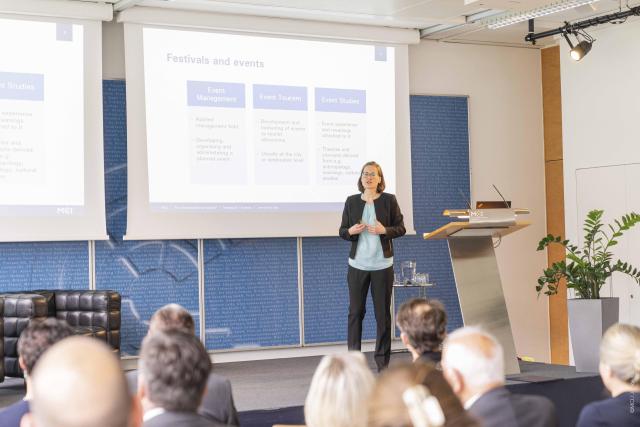 Raphaela Stadler bei ihrer Antrittsvorlesung ©MCI / Janine Kiechl