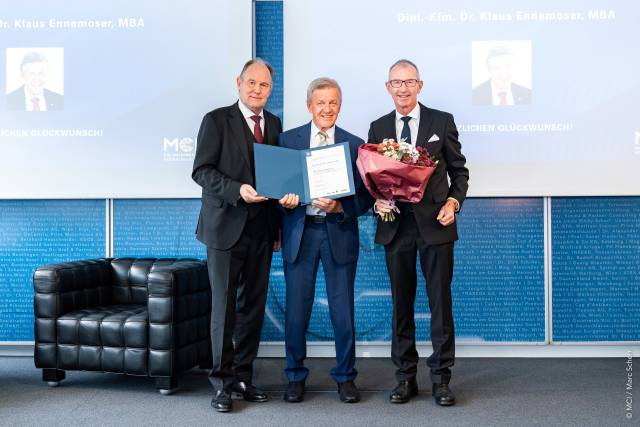 MCI Awards Honorary Senator Title to Dr. Klaus Ennemoser, MBA