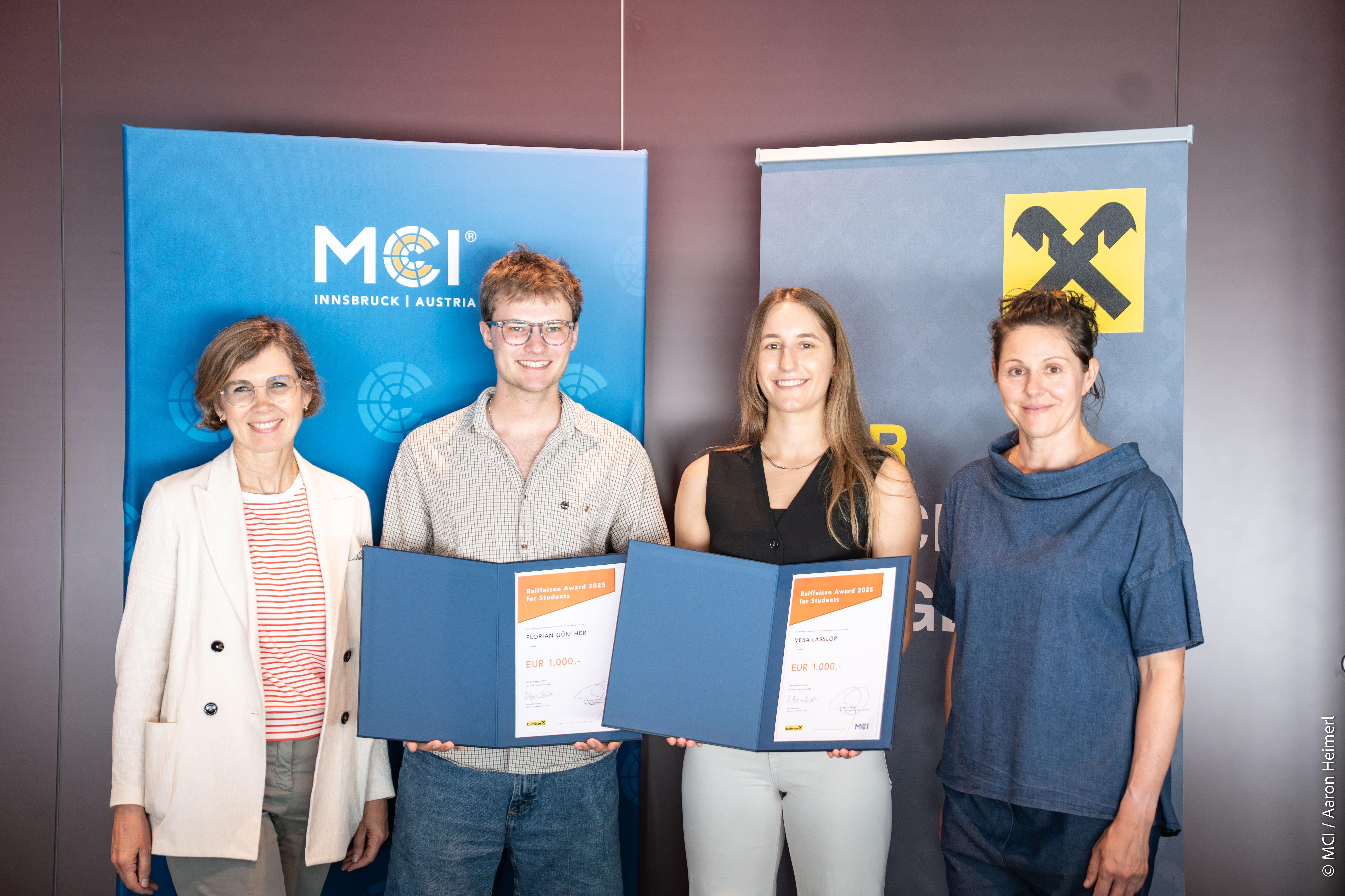 Raiffeisen Award 2025 Honors MCI Students for Outstanding Achievements
