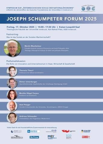 Joseph Schumpeter Forum 2025: Programm