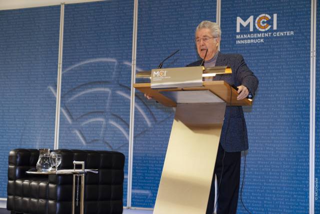 <p>Heinz Fischer, österreichischer Bundespräsident a.D. ©MCI/Anna Geisler</p>