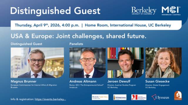 MCI Distinguished Guest Lecture an der UC Berkeley<br />