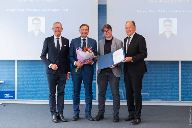 MCI Professorship Awarded to Matthias Janetschek