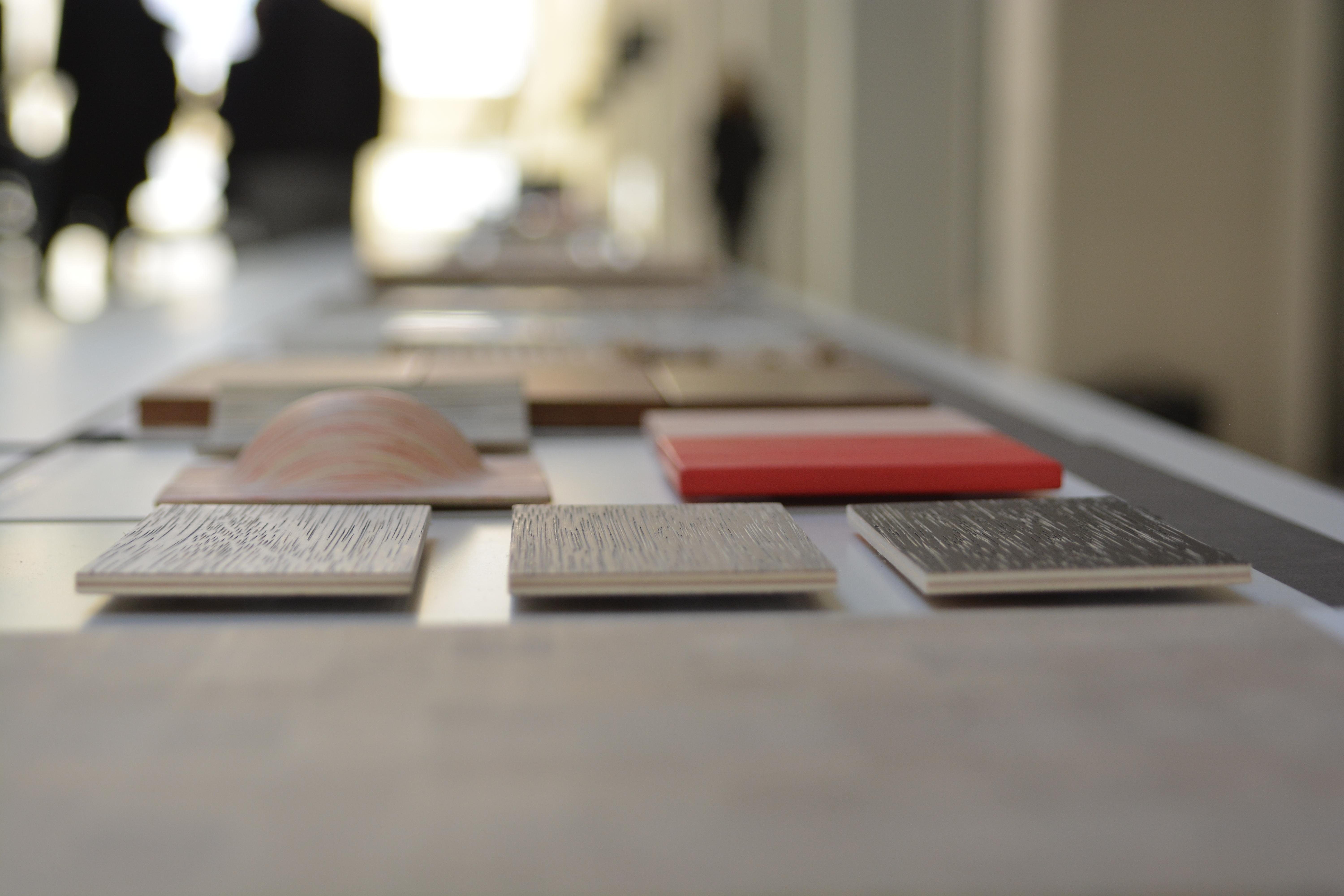 <p>Physische Materialbank aus verschiedenen Materialien; entweder recycelt oder neu gedacht und so „gesund“ wie möglich © NOI Techpark</p>