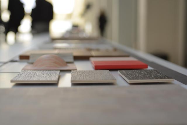 <p>Physische Materialbank aus verschiedenen Materialien; entweder recycelt oder neu gedacht und so „gesund“ wie möglich © NOI Techpark</p>