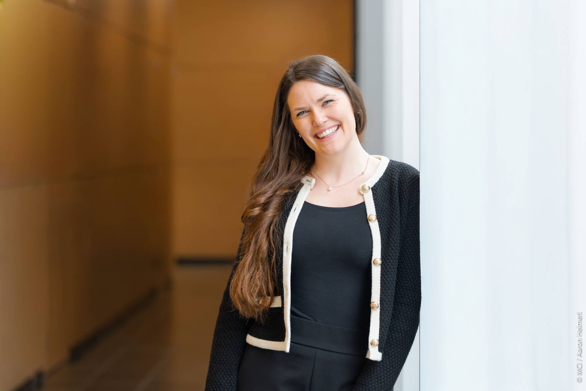 <p>Amelie Sigge, Dissertantin am Center for Social & Health Innovation ©MCI/Aaron Heimerl</p>