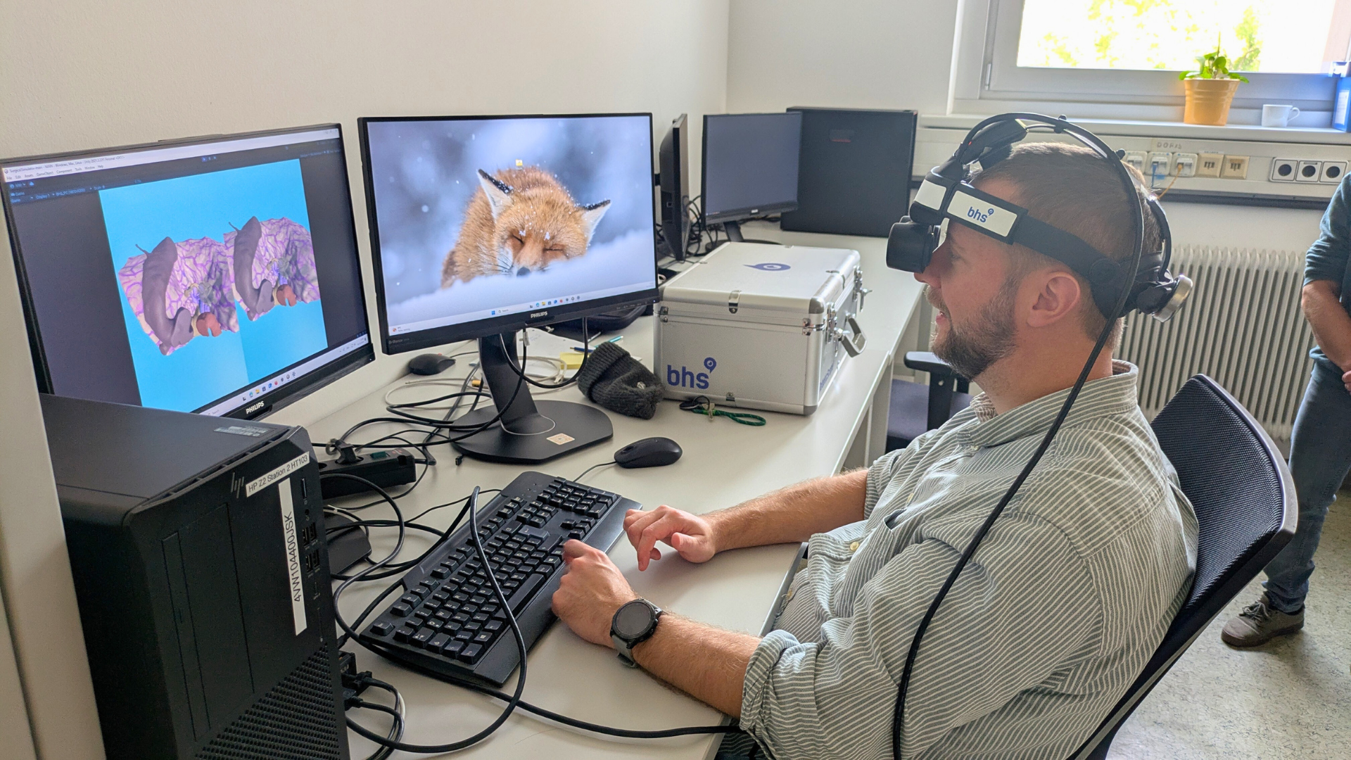 <p>Demonstration of the BHS Headmounts ©Daniel Sieber</p>