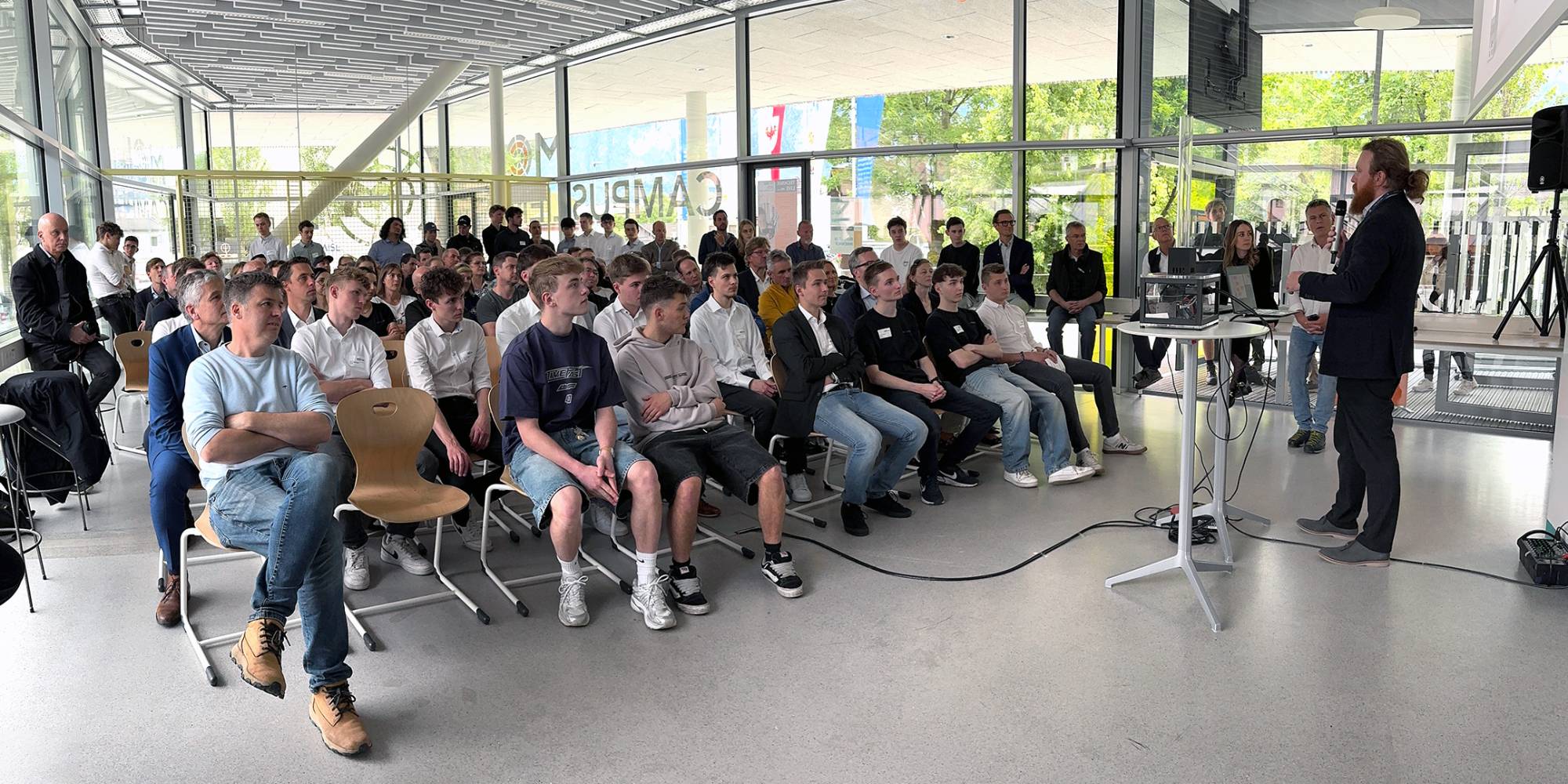 <p>Impulsvortrag Regelungstechnik von Phillip Kronthaler ©Dolomitenstadt/Pirkner</p>