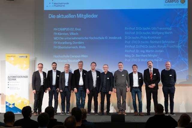 <p>Current members of the Mechatronics Platform ©FH Campus 02</p>