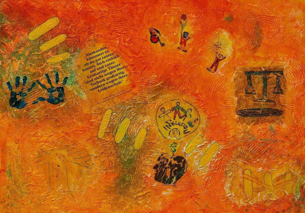 <p>Artwork by the artists of the “Art, Culture, Nature” group of the employment initiative of the Psychosocial Care Service Tyrol in cooperation with the CSHI</p>