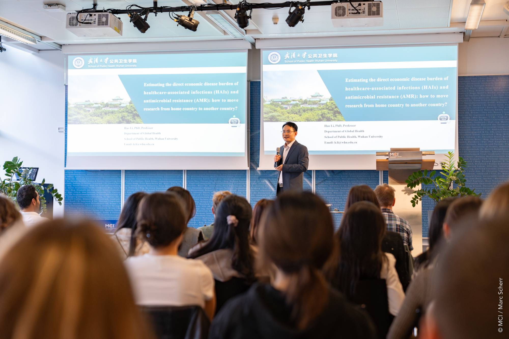 <p>Best Practice Guest Lecture by Prof. Hao Li ©MCI</p>