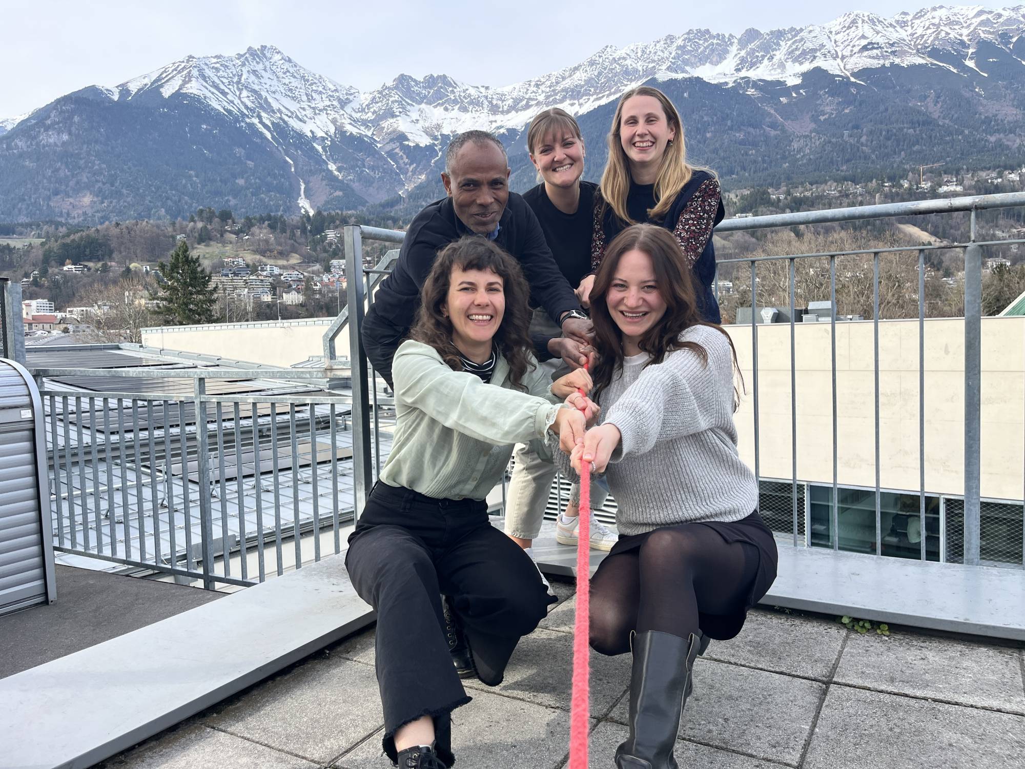 <p>Aktion des Departments Soziale Arbeit anlässlich des World Social Work Days 2026 ©MCI/Verena Schmid</p>