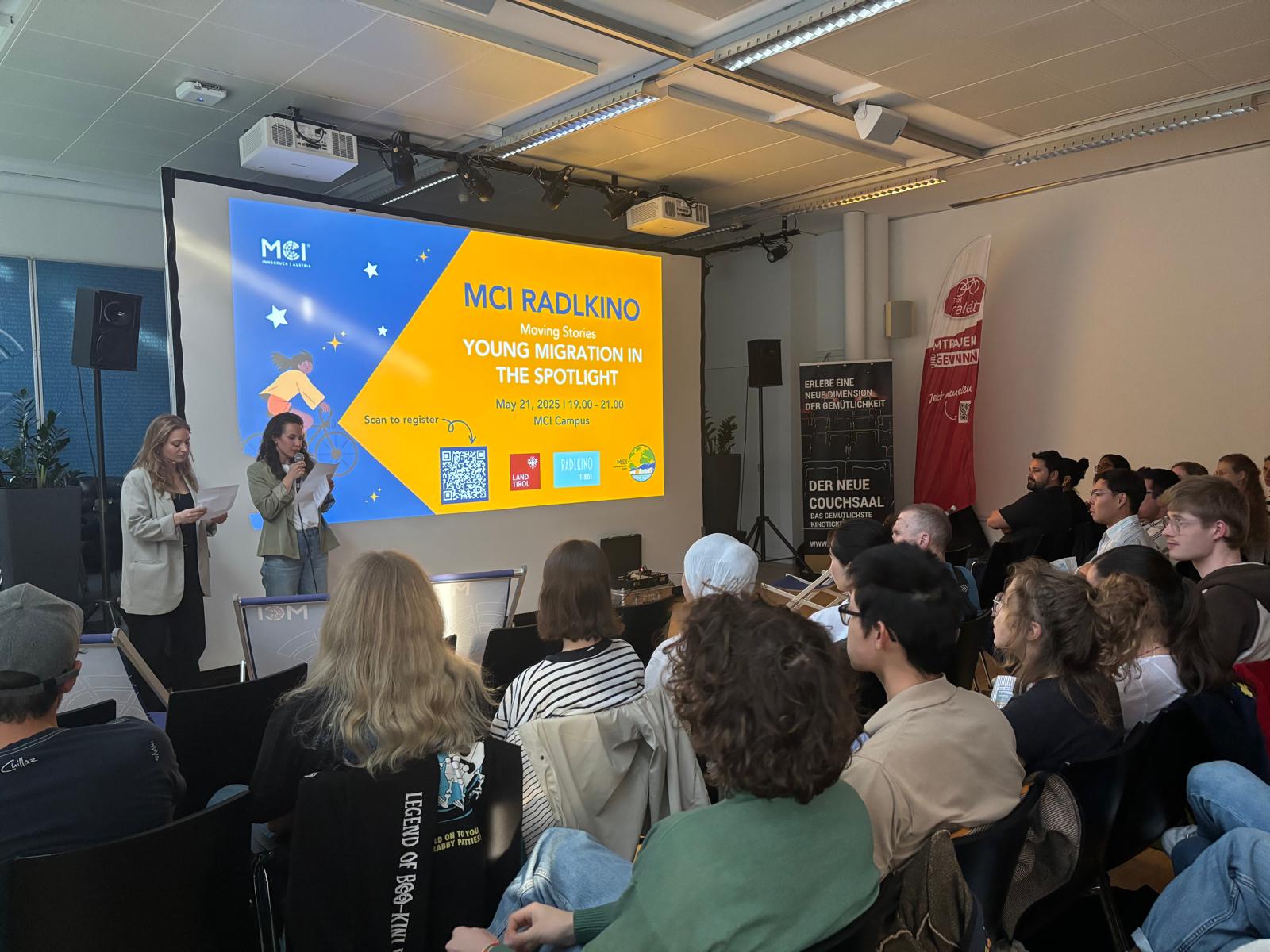 <p>The Bicycle Cinema at MCI as part of the MCI Sustainability Week © MCI</p>