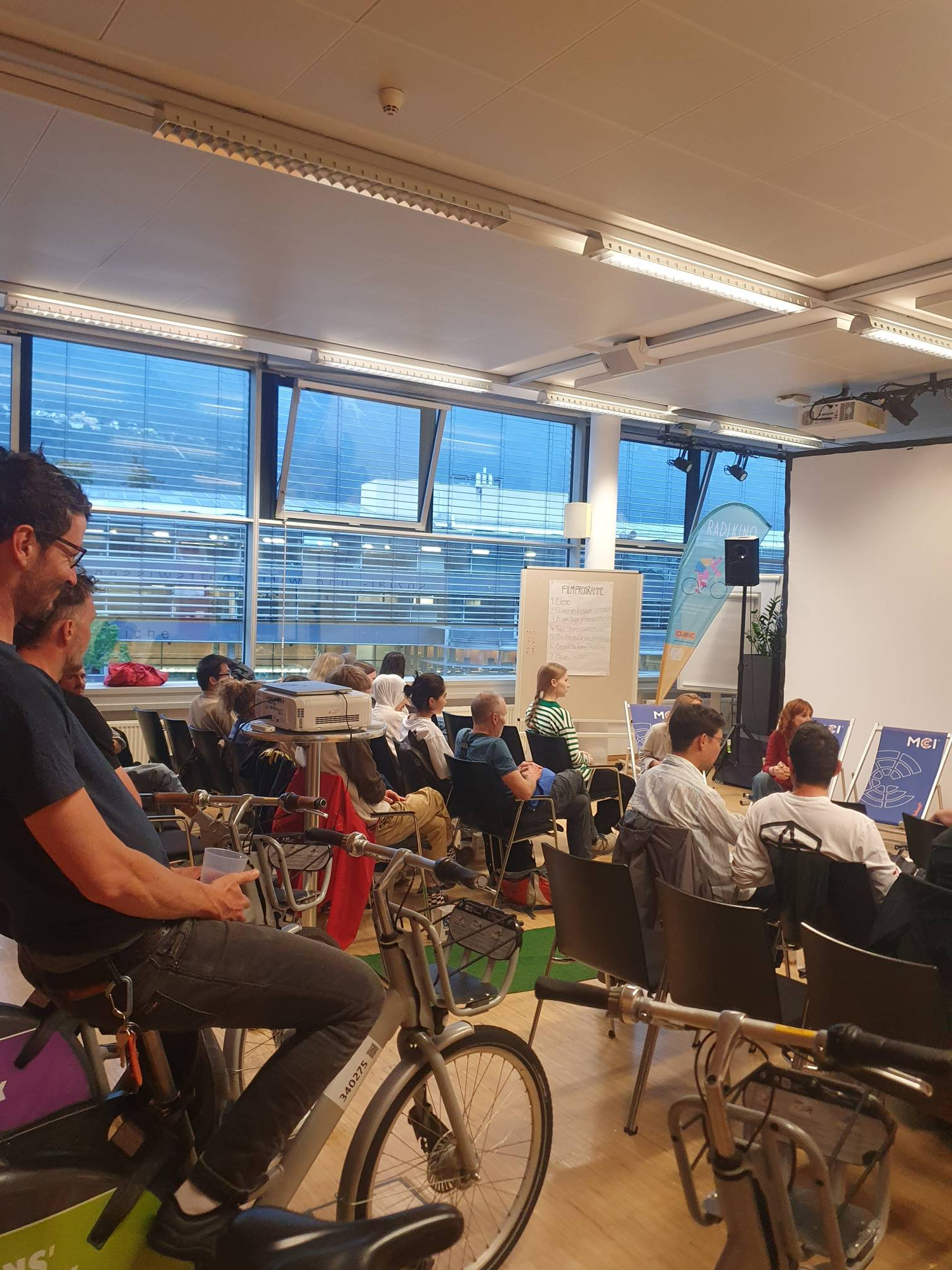 <p>The Bicycle Cinema at MCI as part of the MCI Sustainability Week © MCI</p>