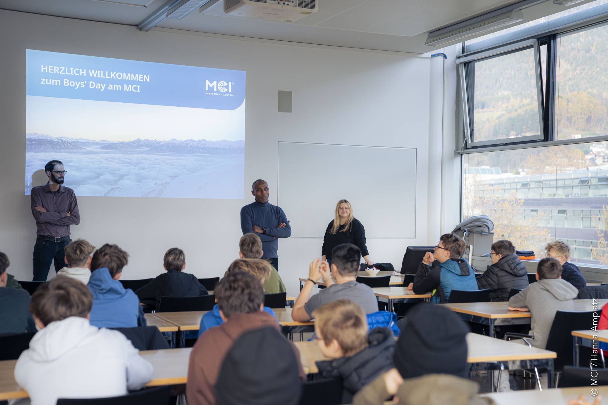 <p>Boys‘ Day 2025 at MCI © MCI/Aaron Heimerl</p>