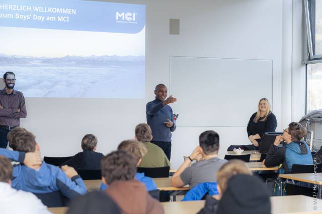 <p>Boys‘ Day 2025 at MCI © MCI/Aaron Heimerl</p>