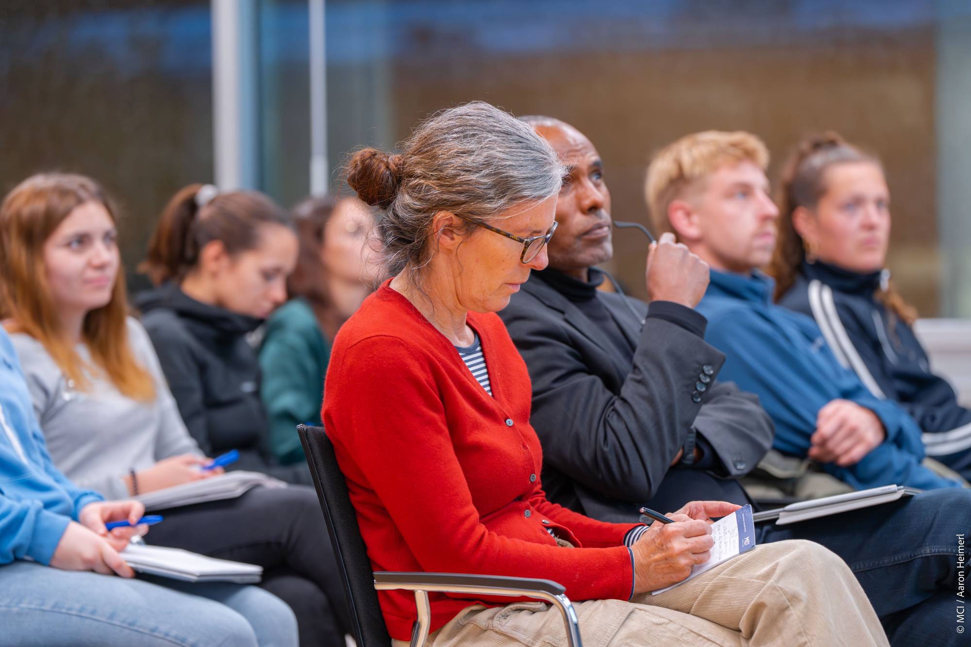 <p>Eindrücke des Gastvortrages mit Prof. Dr. Francisco Javier Saavedra Macías ©MCI/Aaron Heimerl</p>