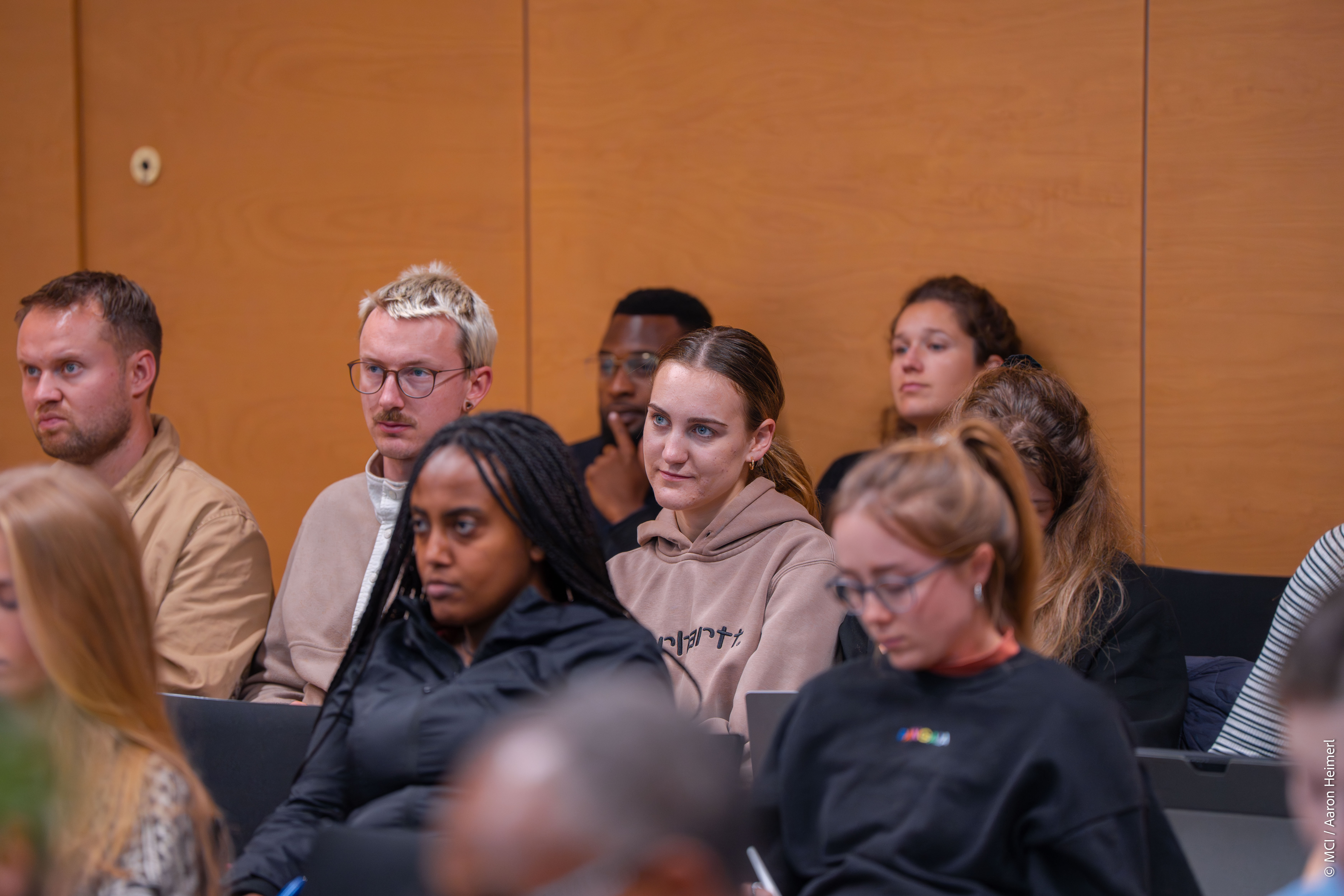 <p>Eindrücke des Gastvortrages mit Prof. Dr. Francisco Javier Saavedra Macías ©MCI/Aaron Heimerl</p>