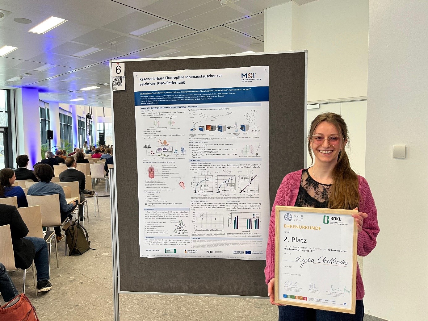 <p>Award winner Lydia Challandes ©MCI/Schennach</p>