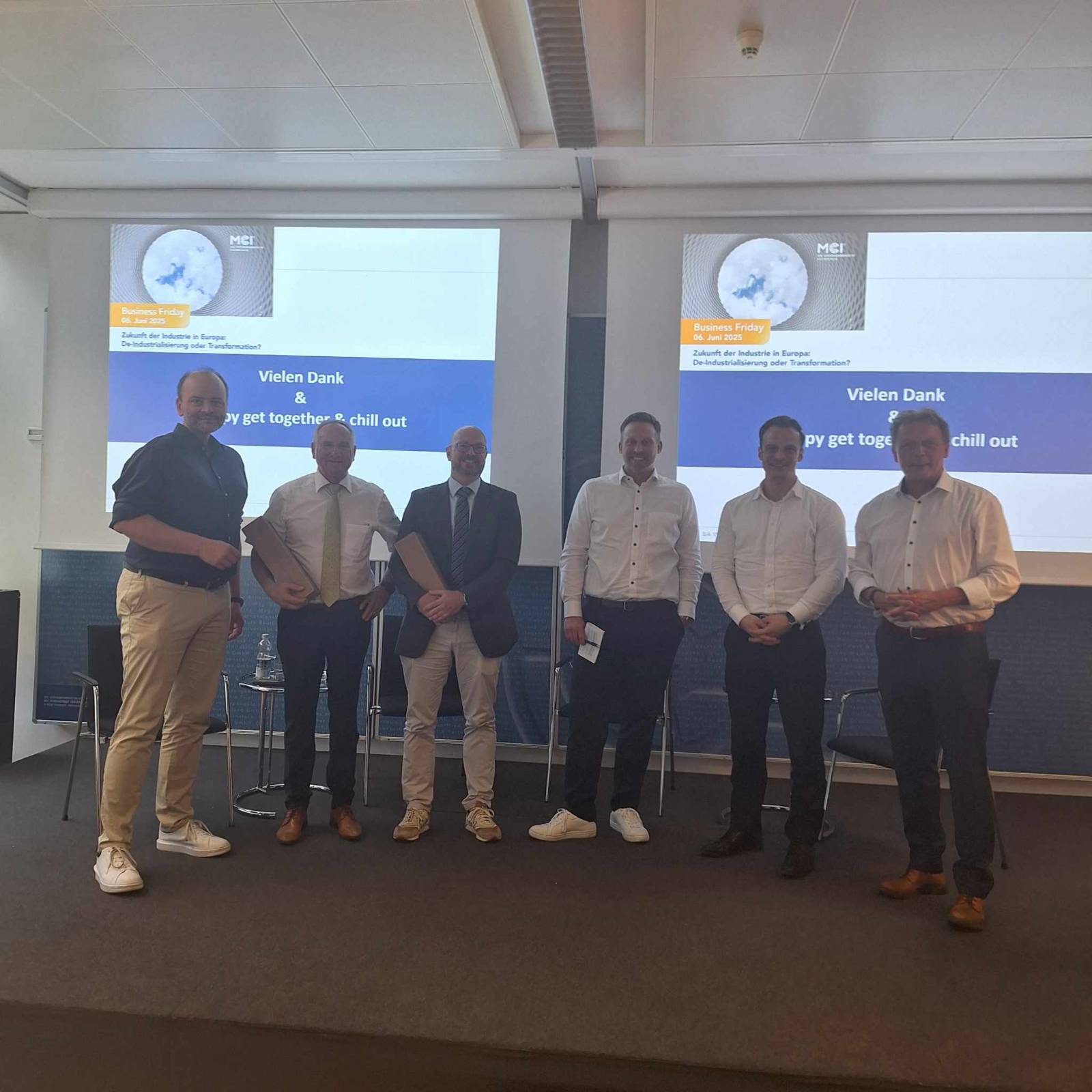 <p>From left to right: Oliver Som; Richard Neumann, Thomas Fritz, Tobias Wegener, Michael Razen, Bernd Kirschner ©MCI/Silke Bernhart</p>