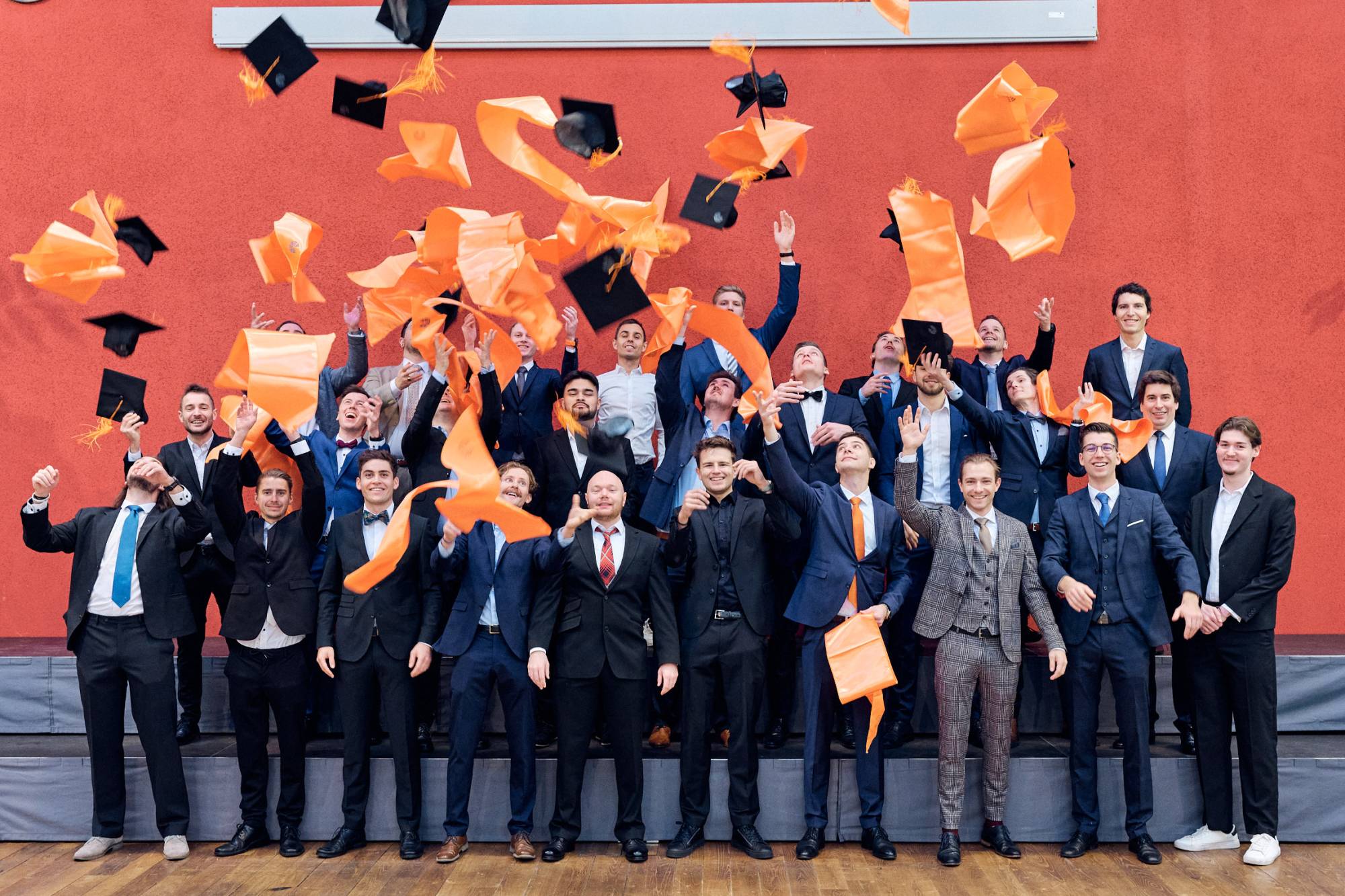 <p>Bachelor's graduates from the Department of Industrial Engineering & Management ©Klaus Maislinger</p>