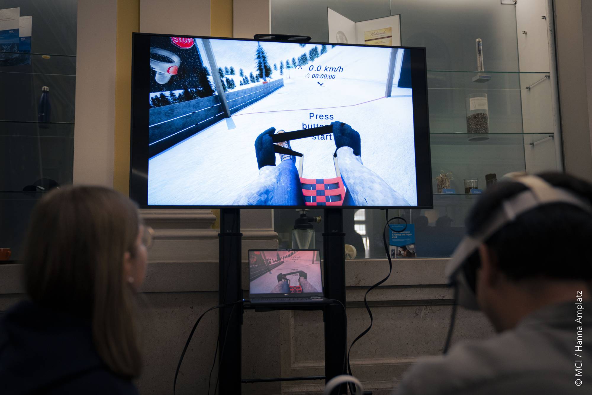 <p>Sledding with VR ©MCI/Hanna Amplatz</p>