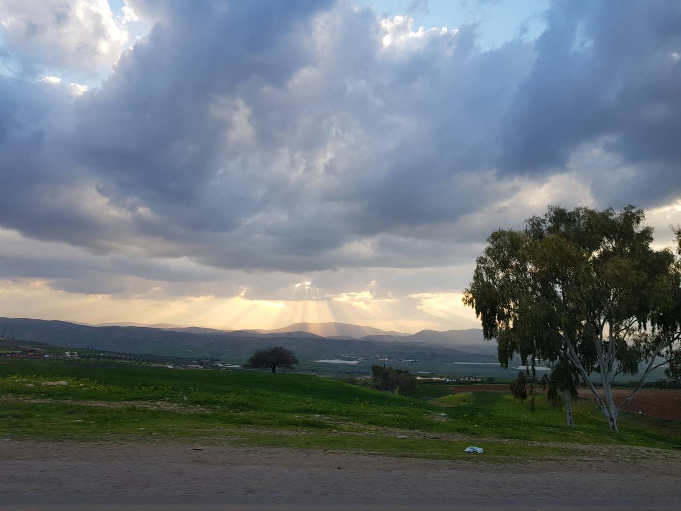 <p>Blick von Jordanien nach Israel <span style=